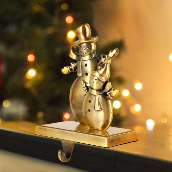 Snowman Stocking holder Non-Slip - Picture 3 of 3